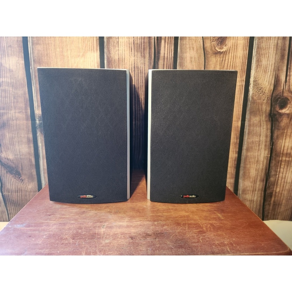 Polk Audio Monitor 30 Bookshelf Speakers Pair Black Woodgrain Series II 100W